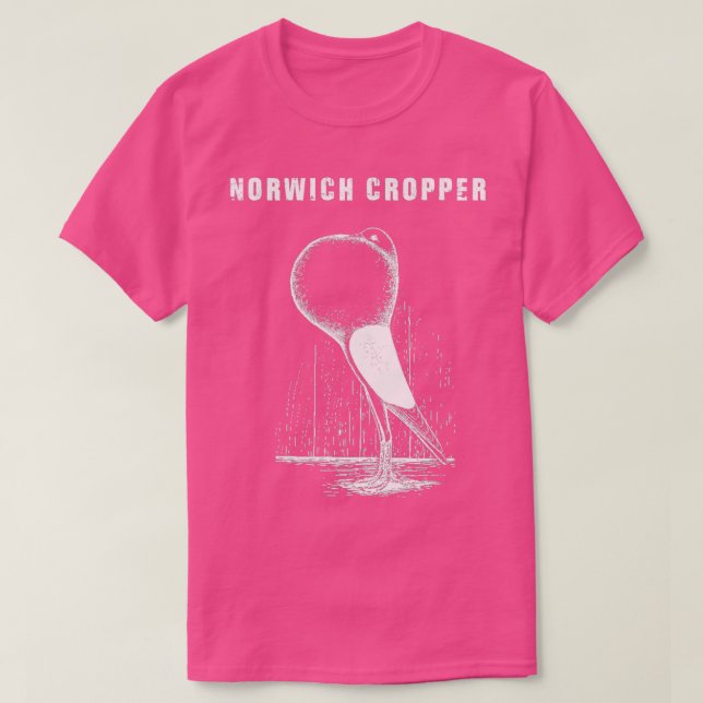 Camiseta Gracioso pichón Norwich Cropper lindo y gracioso r (Diseño del anverso)