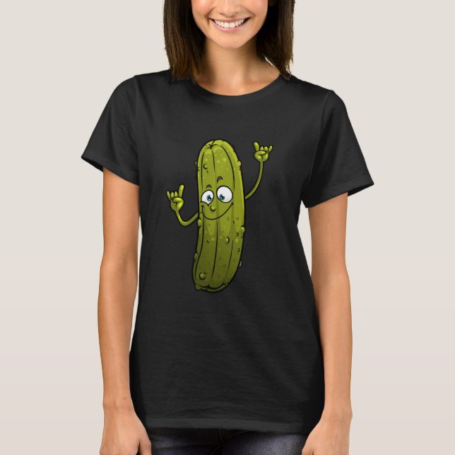 Camiseta Gracioso Pickle S Para Hombres Mujeres Cucumber Da (Anverso)