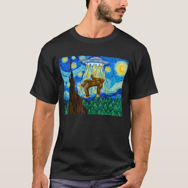 Camiseta Gracioso Pie Grande, Alienígena De Pie Grande, Noc (Anverso)