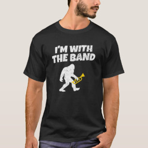 Camiseta Gracioso Pie Grande Estoy Con La Banda Trumpet Pla