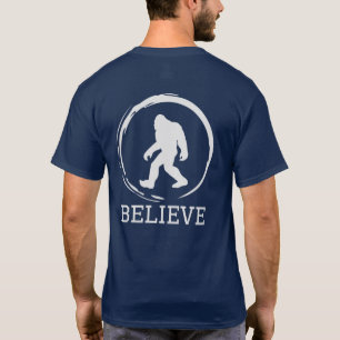 Camiseta Gracioso Pie Grande Personalizado Cree En La Camis