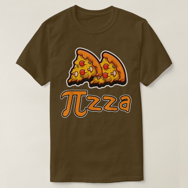 Camiseta Gracioso Pie Pizza Lover Love Math Meme Math Nerd  (Diseño del anverso)