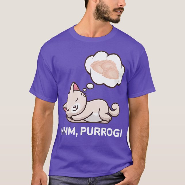 Camiseta Gracioso Pierogi Cat comida polaca Polonia Polska (Anverso)