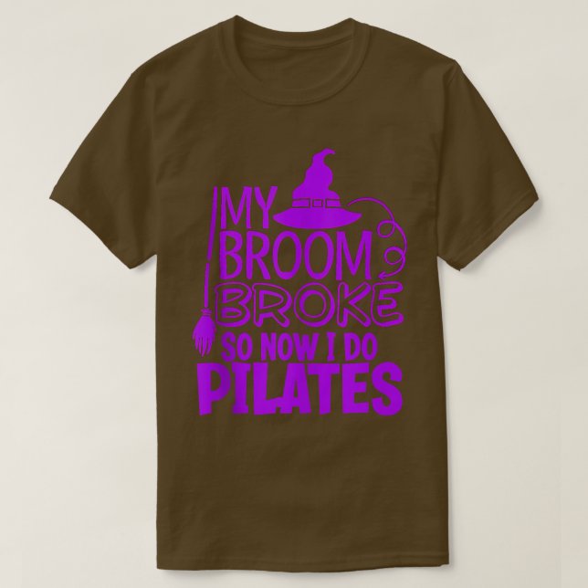Camiseta Gracioso Pilates Halloween Ejercicio Gimnasio Test (Diseño del anverso)