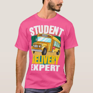 Camiseta Gracioso piloto de bus escolar experto en entrega