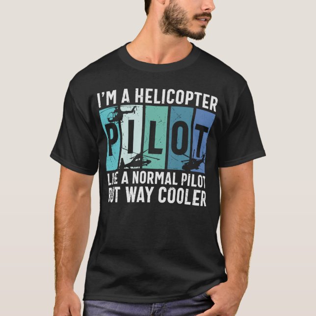 Camiseta Gracioso piloto de helicópteros (Anverso)