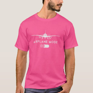 Camiseta Gracioso piloto en modo avión de aviación en papá