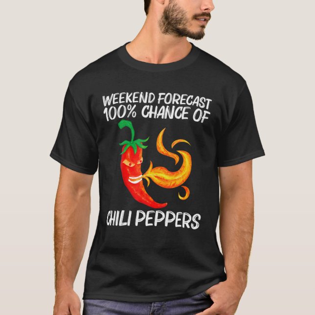 Camiseta Gracioso Pimienta De Chili Para Los Hombres Las Mu (Anverso)