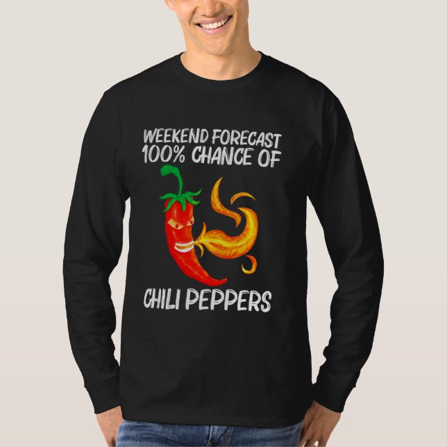 Camiseta Gracioso Pimienta De Chili Para Los Hombres Las Mu (Anverso)