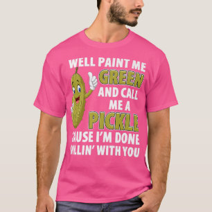 Camiseta Gracioso piquí verde Dillin Chiste Pun Vegetarian