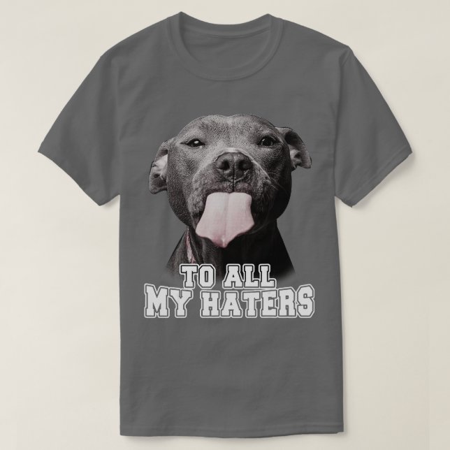 Camiseta Gracioso Pitbull Para Todos Mis Aficionados Perro  (Diseño del anverso)