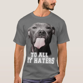 Camiseta Gracioso Pitbull Para Todos Mis Aficionados Perro 