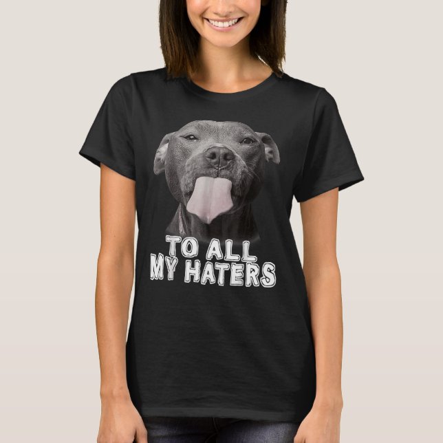Camiseta Gracioso Pitbull Para Todos Mis Aficionados Pitbul (Anverso)