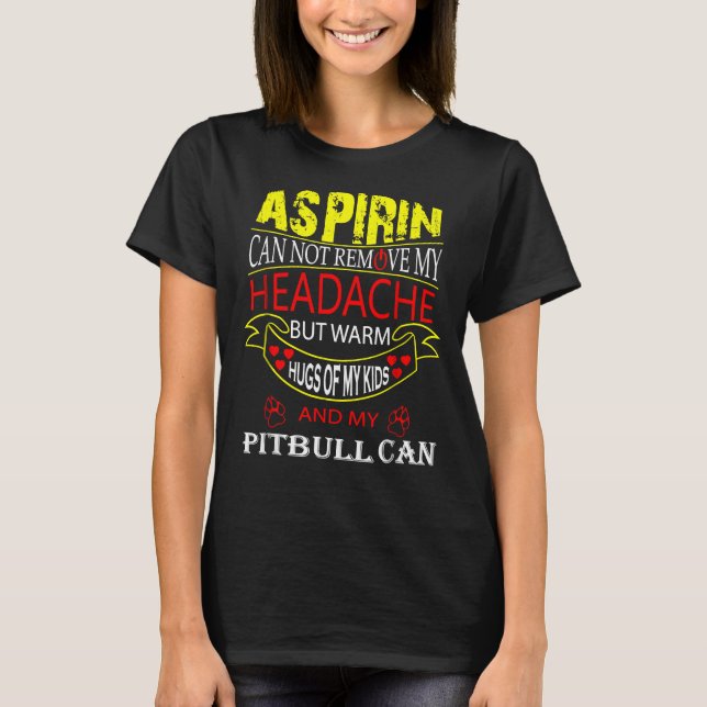 Camiseta Gracioso Pitbull Por El Bulldog De Pit Amo A Mamá  (Anverso)