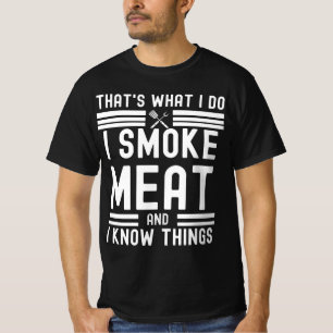 Camiseta Gracioso Pitmaster-I Smoat Meat BBQ Smoker Grill r