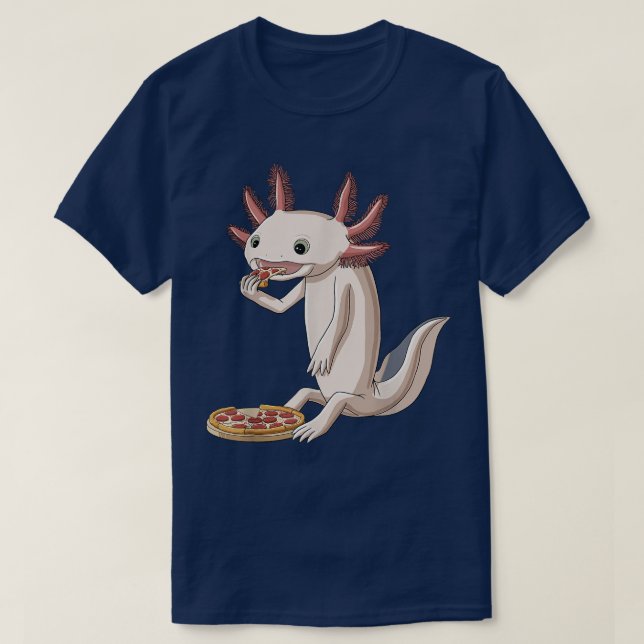 Camiseta Gracioso Pizza Lover Axolotl (Diseño del anverso)