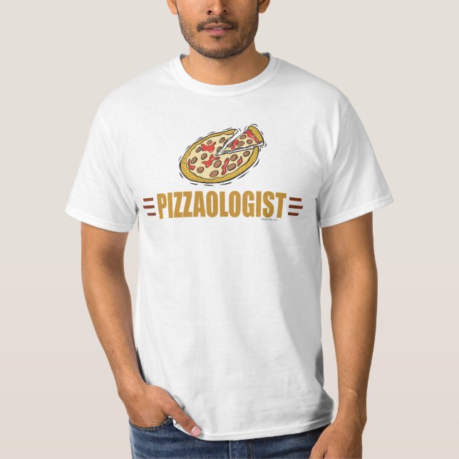 Camiseta Gracioso Pizza Lover Pizzaólogo Humorístico (Anverso)