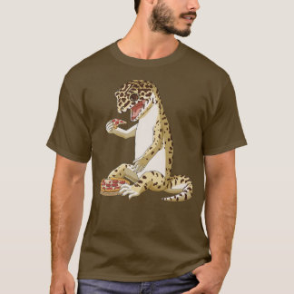Camiseta Gracioso Pizza Lover Reptile Leopardo Gecko Premiu
