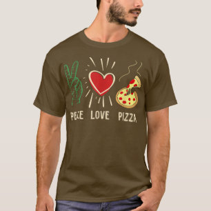 Camiseta Gracioso Pizza Pizzeria Alimentos Italianos Amante