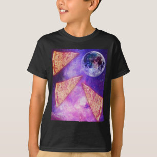 Camiseta Gracioso Pizza Wolf Moon