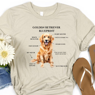 Camiseta Gracioso plan Golden Retriever