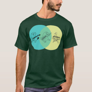 Camiseta Gracioso platypus con diagrama de keytar