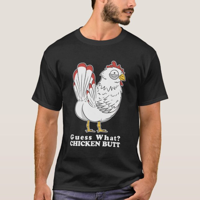 Camiseta Gracioso Pollo Adivinan Qué Torno De Pollo (Anverso)