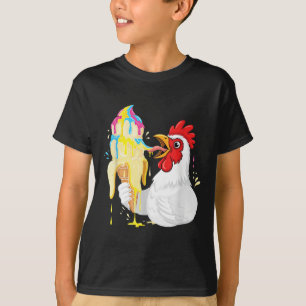 Camiseta Gracioso pollo comiendo plátano Helado Camión de P