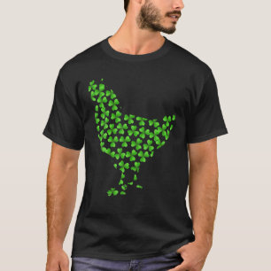 Camiseta Gracioso Pollo Cute St Patrick,Chicken Shamrock,Ch