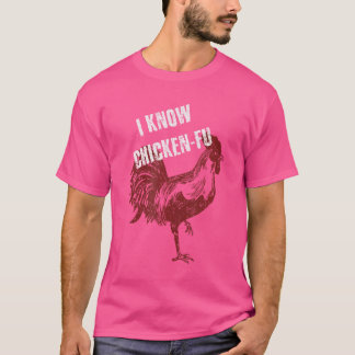Camiseta Gracioso pollo Kung Fu Pollo
