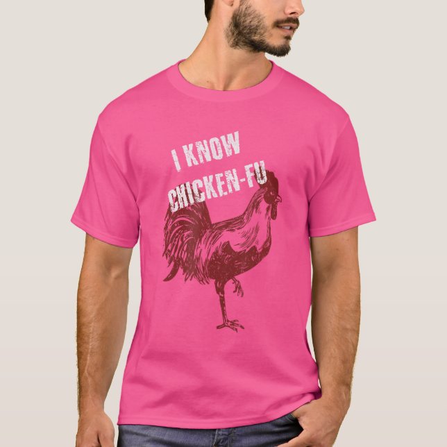 Camiseta Gracioso pollo Kung Fu Pollo (Anverso)