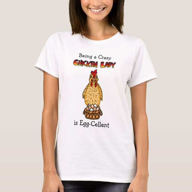 Camiseta Gracioso pollo Lady Humor (Anverso)