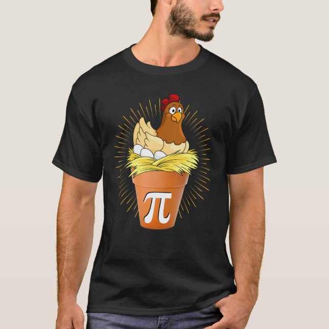 Camiseta Gracioso Pollo Pot Pi Guay Math Teacher Pi Day (Anverso)