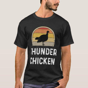 Camiseta Gracioso Pollo Trueno Turquía Cazando Camisas Hu