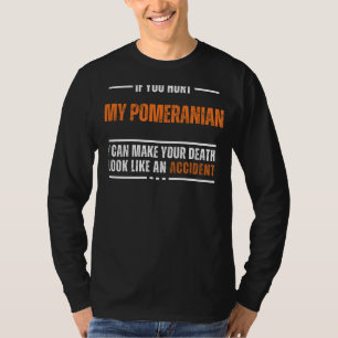 Camiseta Gracioso Pomeranian Lover Tee - ¡Humor con una com