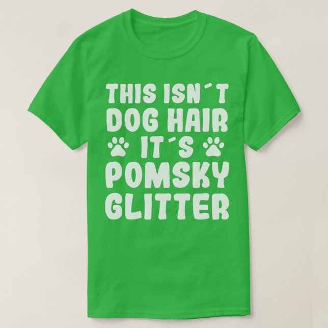 Camiseta Gracioso Pomsky diciendo Perro Hair Pomsky Diverti (Diseño del anverso)