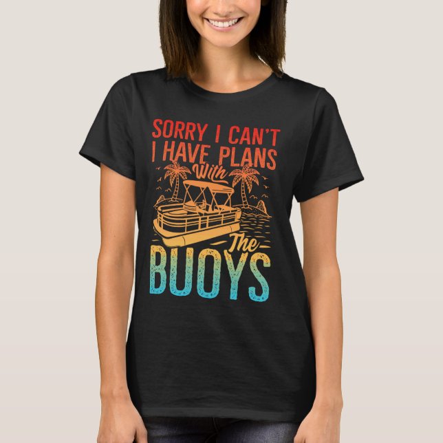 Camiseta Gracioso Pontoon Boat Arte Para Hombres De Bote Po (Anverso)