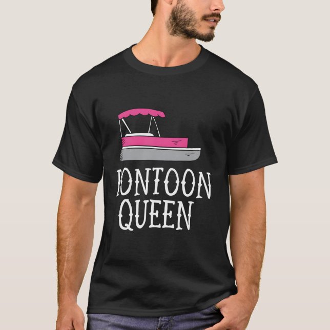 Camiseta Gracioso Pontoon Queen Chica Bote Pontoon (Anverso)