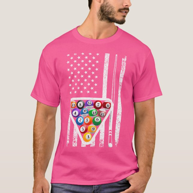 Camiseta Gracioso Pool Art Para Billiards Player Billiard L (Anverso)