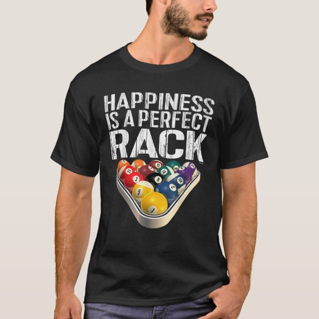 Camiseta Gracioso Pool Perfect Rack Billiards Tee (Anverso)