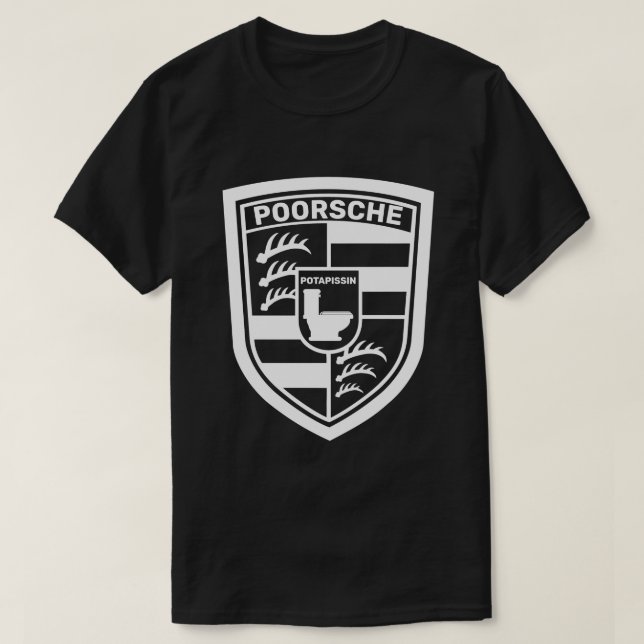Camiseta Gracioso Poorsche Potapissin (Diseño del anverso)