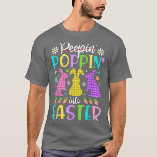 Camiseta Gracioso Poppin Happy en Easter Bunny Easter Day F