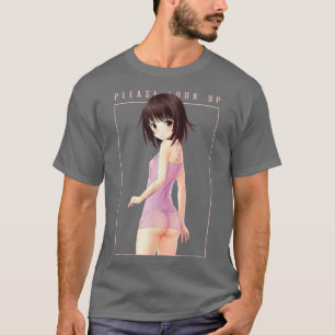 Camiseta Gracioso Por Favor Buscar Sey Anime Chica Estético