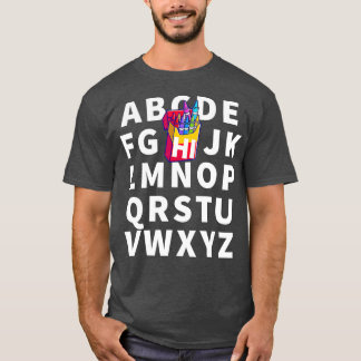Camiseta Gracioso Pre K Kindergarten Hi Alphabet De Vuelta