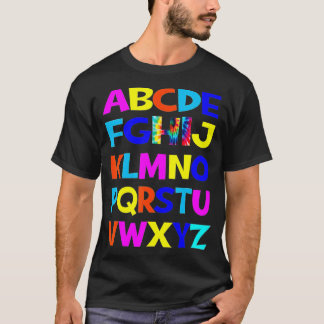 Camiseta Gracioso Pre K Kindergarten Hi Alphabet De Vuelta 