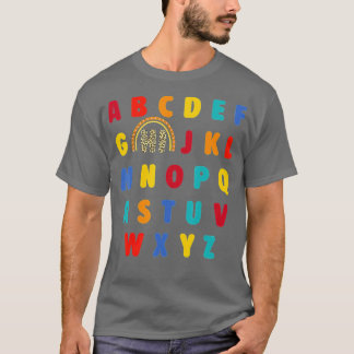Camiseta Gracioso Pre K Kindergarten Hi Alphabet De Vuelta 
