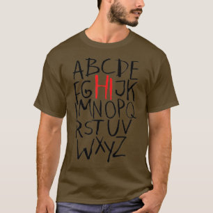 Camiseta Gracioso Pre K Kindergarten Hi Alphabet De Vuelta