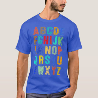 Camiseta Gracioso Pre K Kindergarten Hi Alphabet De Vuelta 