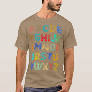 Camiseta Gracioso Pre K Kindergarten Hi Alphabet De Vuelta 
