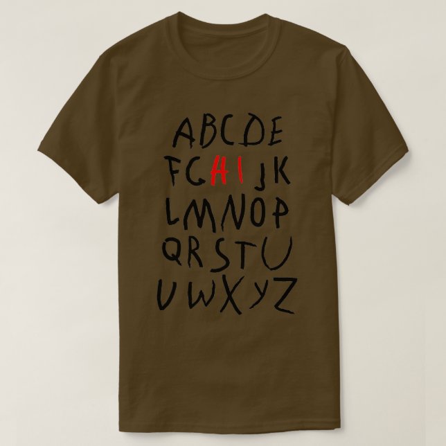 Camiseta Gracioso Pre K Kindergarten Hi Alphabet De Vuelta  (Diseño del anverso)